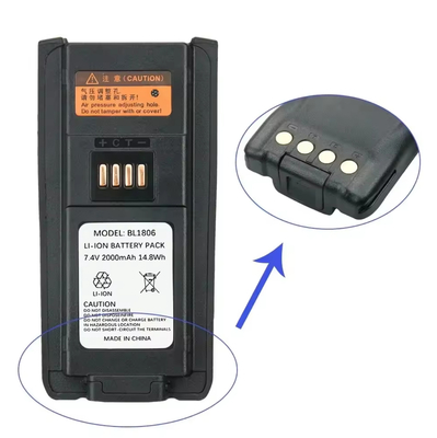 Batterie BL1806 BL2505 2000mAh Batterie PT580 PT580H PT580H Plus Wiederaufladbarer Ersatz Walkie Talkie