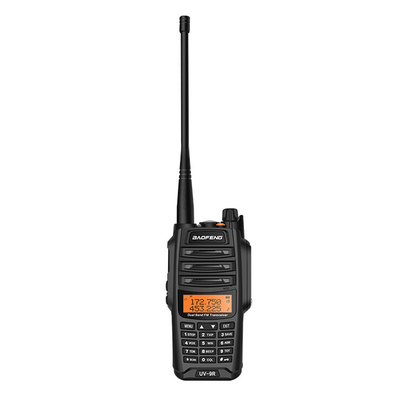 UV-9R UV-Doppelband-Wasser- und Staubdichtes Schwarzes Outdoor Walkie Talkie