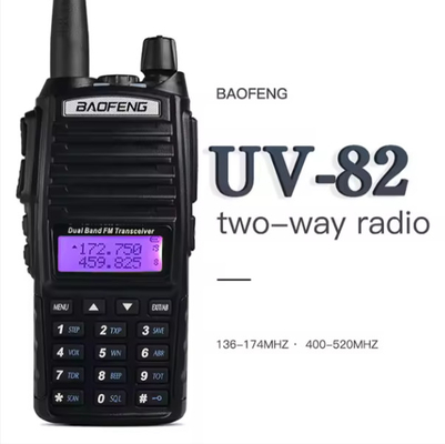 Analog Zwei-Wege-Radio Baofeng UV-82 Dual-Band-Geschäft Zwei-Wege-Radio-Transceiver 16 Kanal mit drahtlosen Ohrhörer