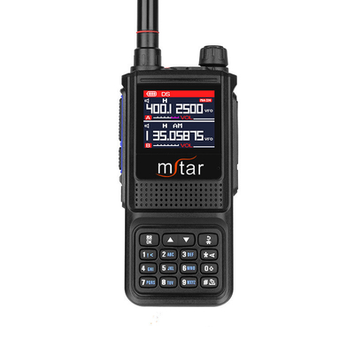 1-8km Handheld M-UV7 Vollband Notfall Zwei-Wege-Radio-Alarm LCD-Bildschirm