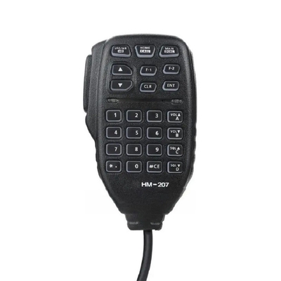 HM-207 PTT Wasserdicht Langstrecken-Sender Schwarzer Walkie Talkie Mikrofon Lautsprecher