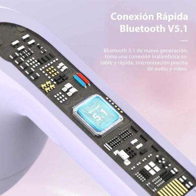 51-60 Ms Verzögerungszeit Wireless Earphone und Mikrofon mit drahtloser Verbindung und JL Chipset