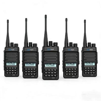 SHX-5720 Dual-Channel Walkie-Talkie mit langer Akkulaufzeit, 0-3 km Reichweite, analoges Funkgerät für Friseursalons, Catering, Schönheitssalons