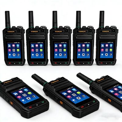 YSHON Q-3588S Android Intercom Hochleistungs-4G-POC-Funkgerät mit 5000 km Reichweite Walkie Talkie