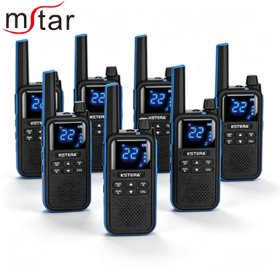 AT101/AT100 Handheld FRS PMR446 Walkie Talkie mit IPX5 Wasserdichte 2500-3000mAh Batterie und 5W Leistung für Outdoor-Sport