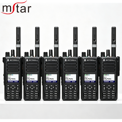 Motorola DP4800 Handheld-Funkgerät mit 3-5 km Reichweite, 2000-2500 mAh Akku und FCC-Zertifizierung